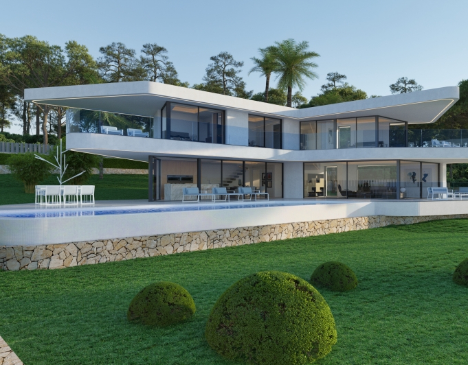 Luxe villa met eigen SPA met uitzicht op zee