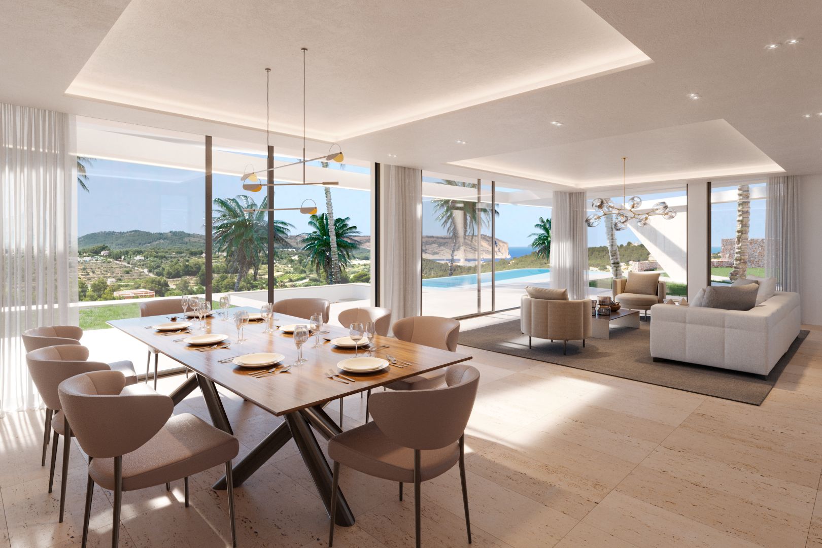 Elegante luxe moderne villa met vier slaapkamers