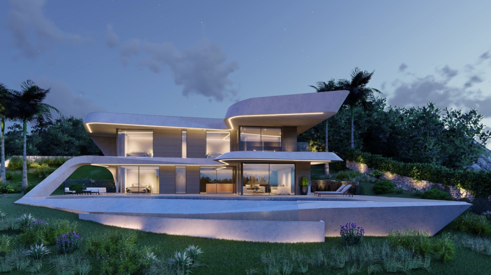 Hedendaagse elegantie met panoramisch uitzicht: ontdek dit unieke architecturale juweeltje