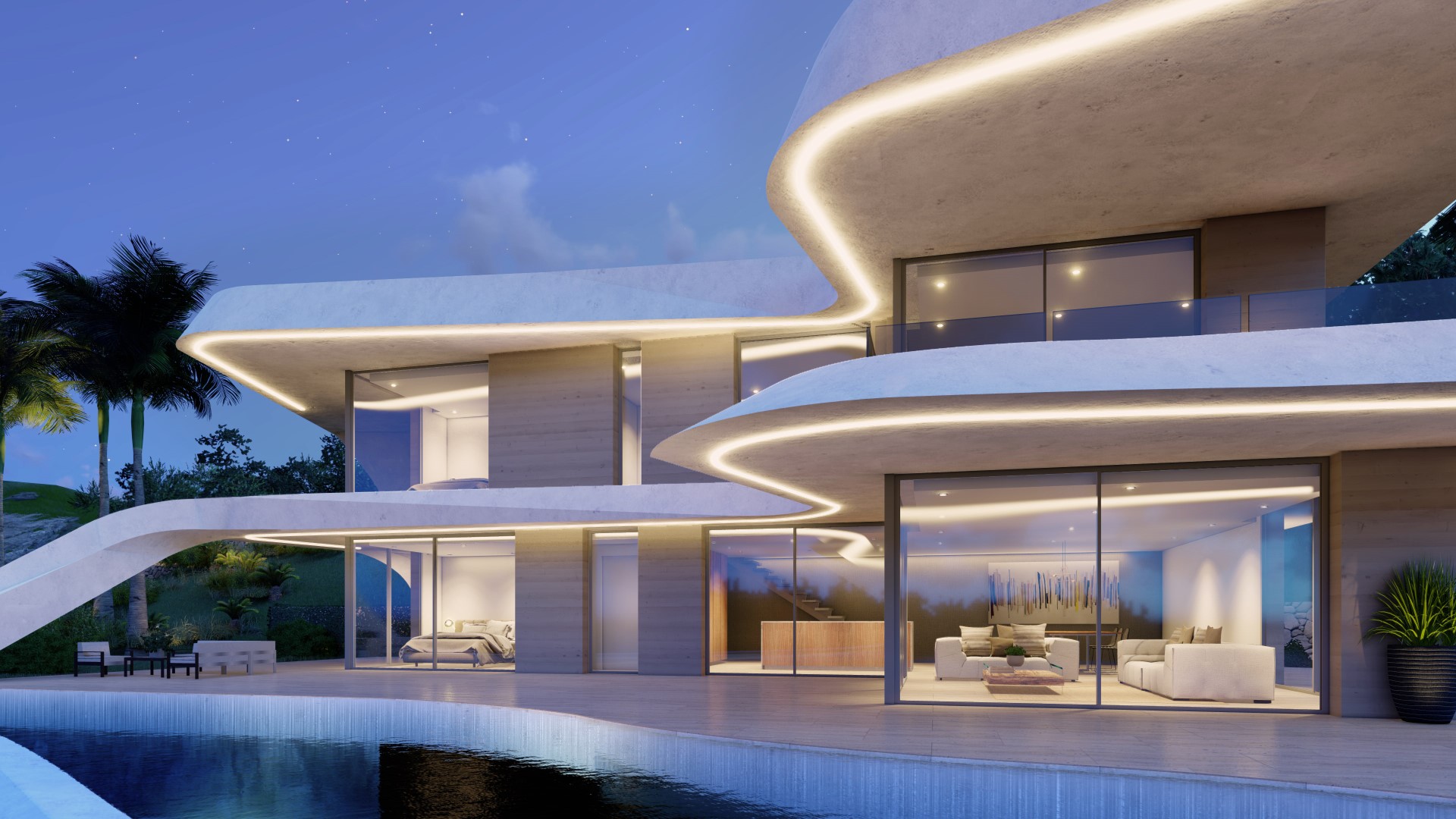 Hedendaagse elegantie met panoramisch uitzicht: ontdek dit unieke architecturale juweeltje
