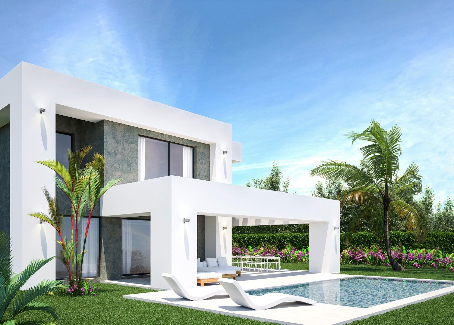 Modern design luxe villa met 3 slaapkamers