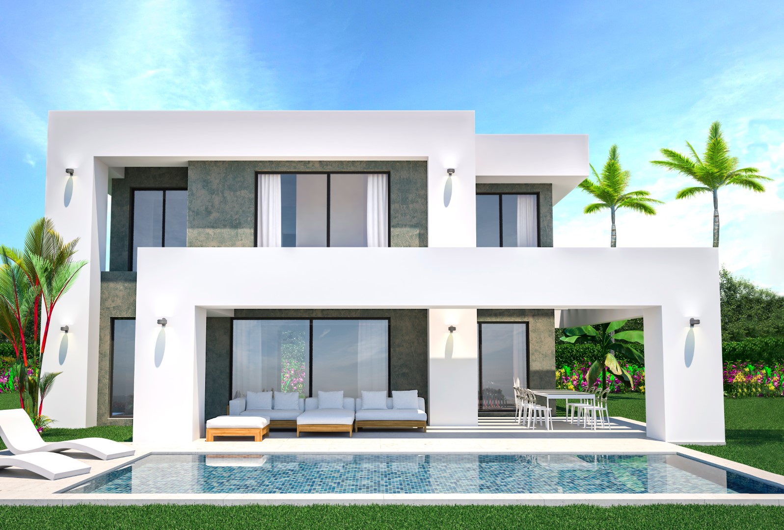 Modern design luxe villa met 3 slaapkamers