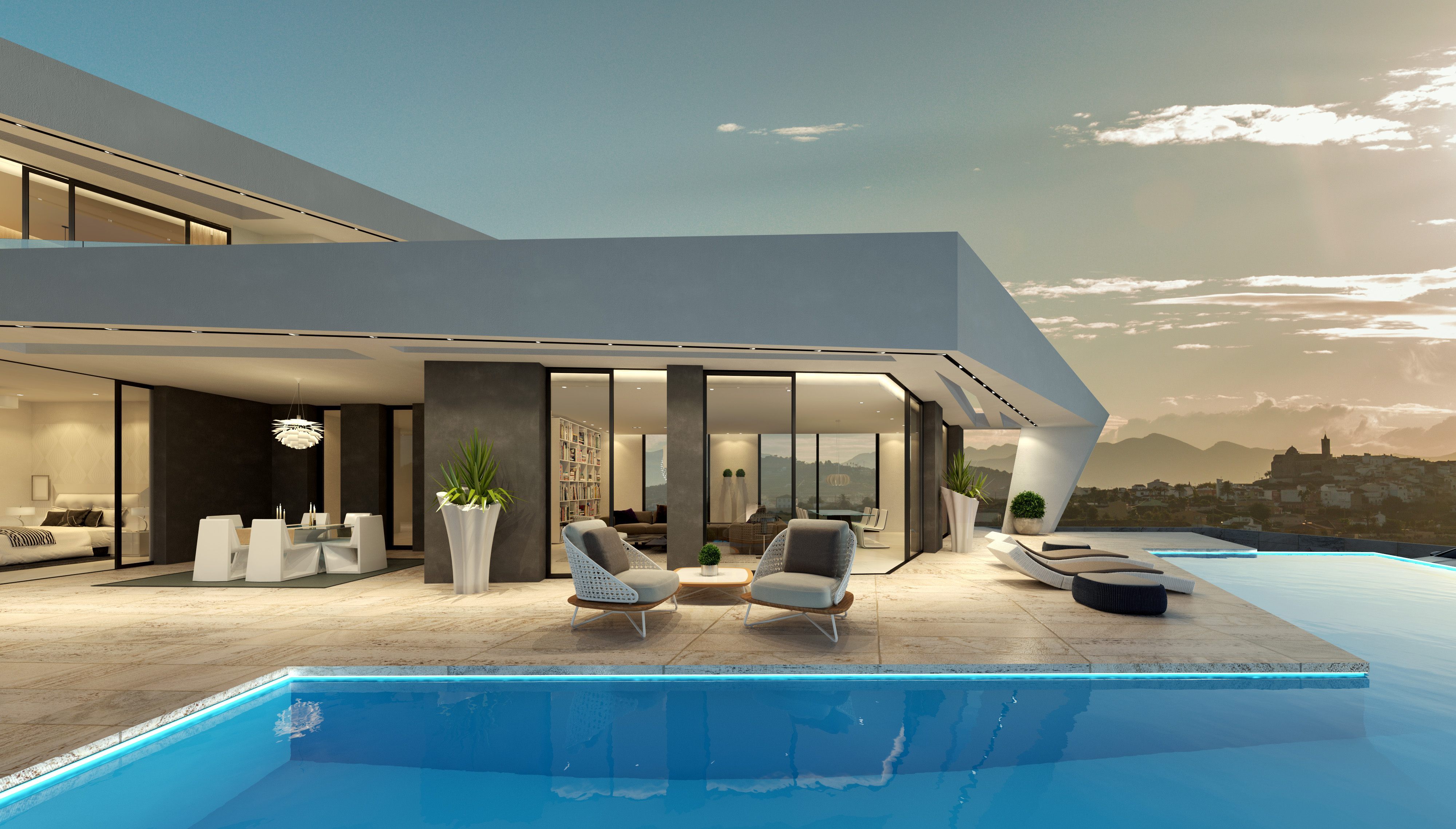 Mooie en volledig ingerichte moderne villa te koop in Javea met prachtig uitzicht