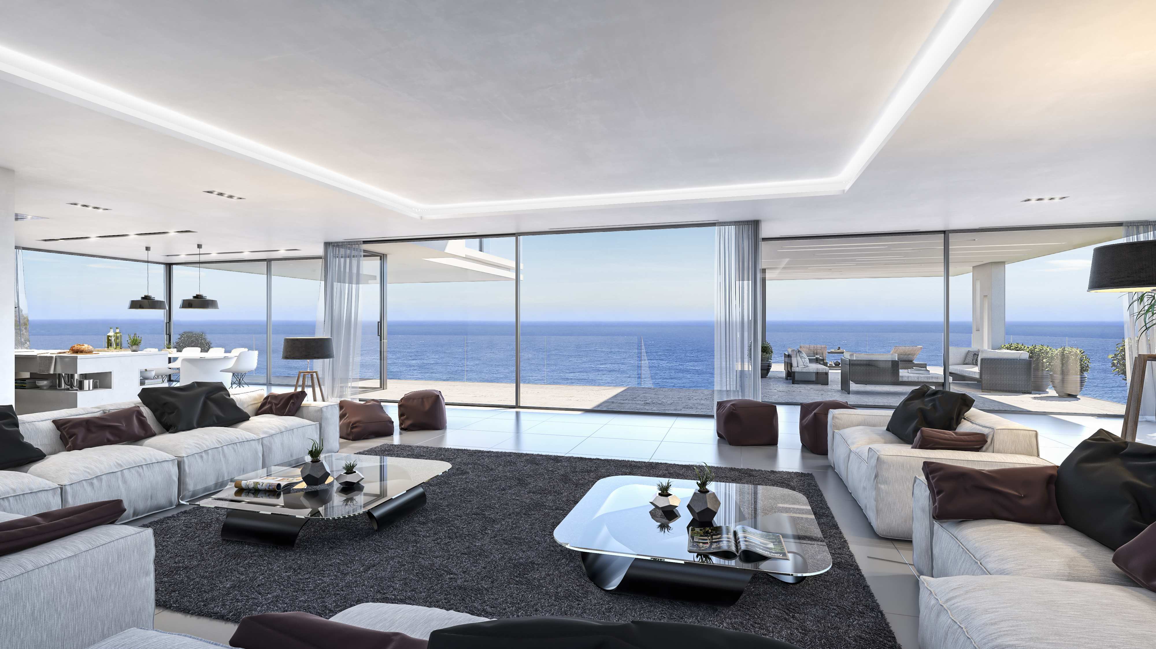 Luxe opnieuw gedefinieerd: weelderige eerstelijns villa met adembenemend uitzicht en op maat gemaakte functies aan de Costa Blanca
