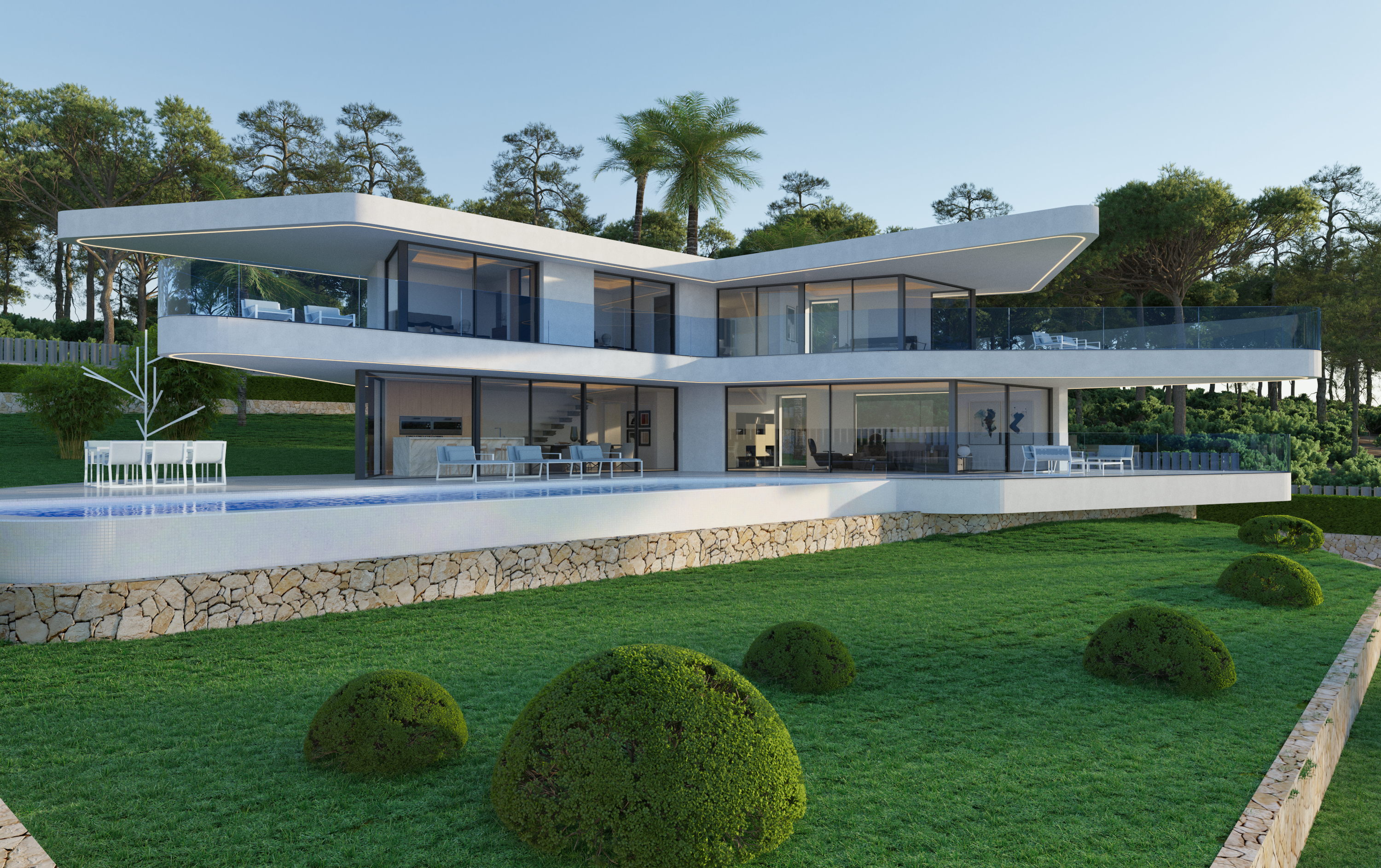 Luxe villa met eigen SPA met uitzicht op zee