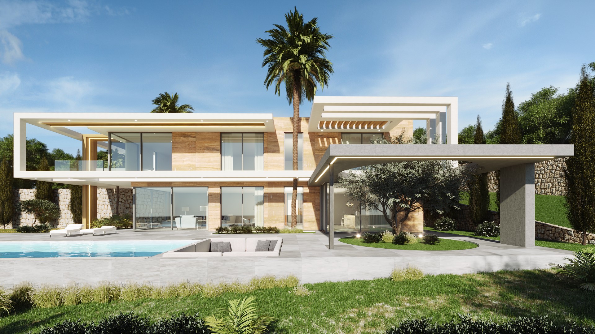 Moderne villa met 3 slaapkamers