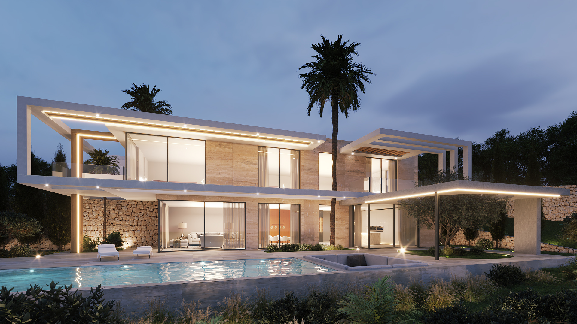 Moderne villa met 3 slaapkamers